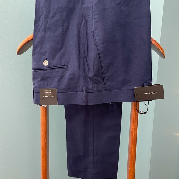 Gianni Feraud Linen Suit Pants. 36W/32L - Picture 3 of 11